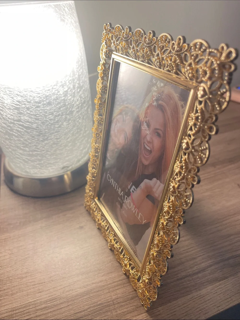 Cynthia Rowley Gold Ornamental Filigree Photo Frame